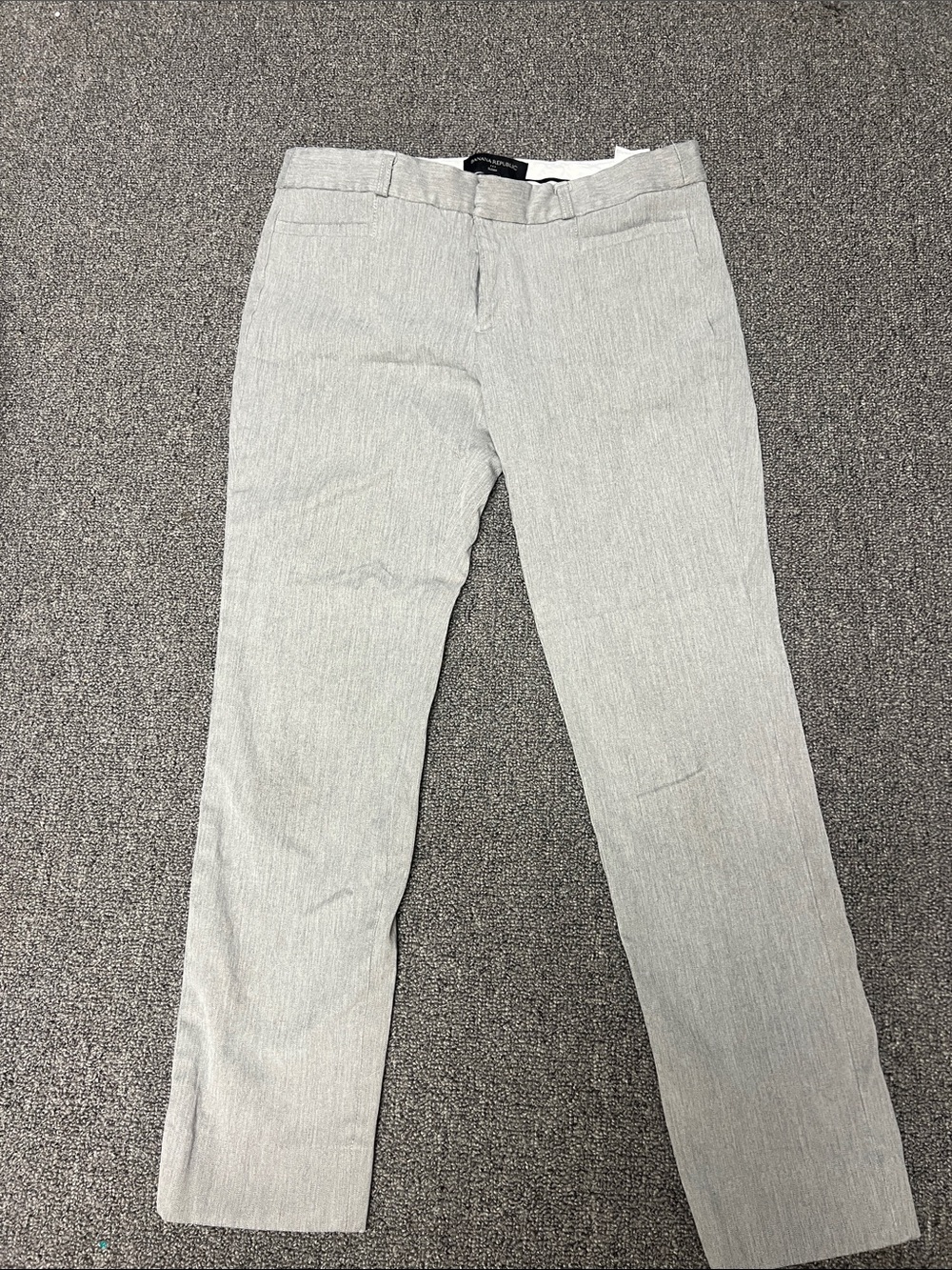 Women’s Light Gray Dress Pants - Classic Straight Fit